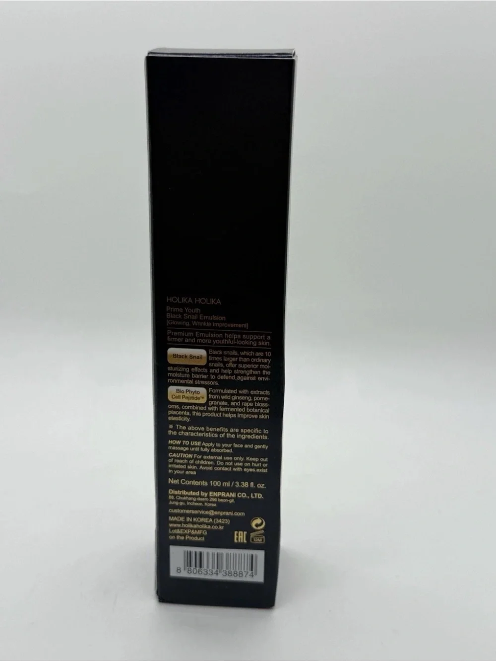 Holika Holika Black Snail Emulsion - Black & Gold - Picture 3 of 4